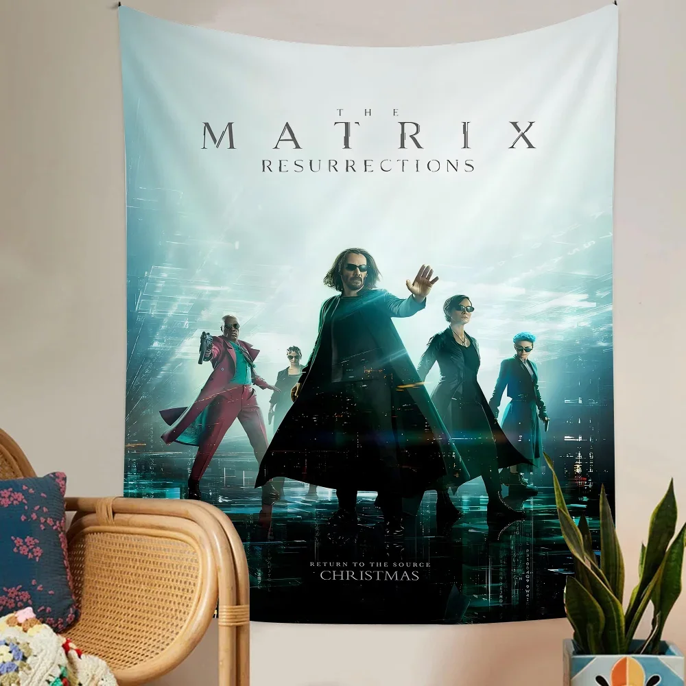Classic American Movie The Matrix Resurrections Wall Tapestry Bohemian Wall Tapestries Mandala Wall Hanging Home Decor