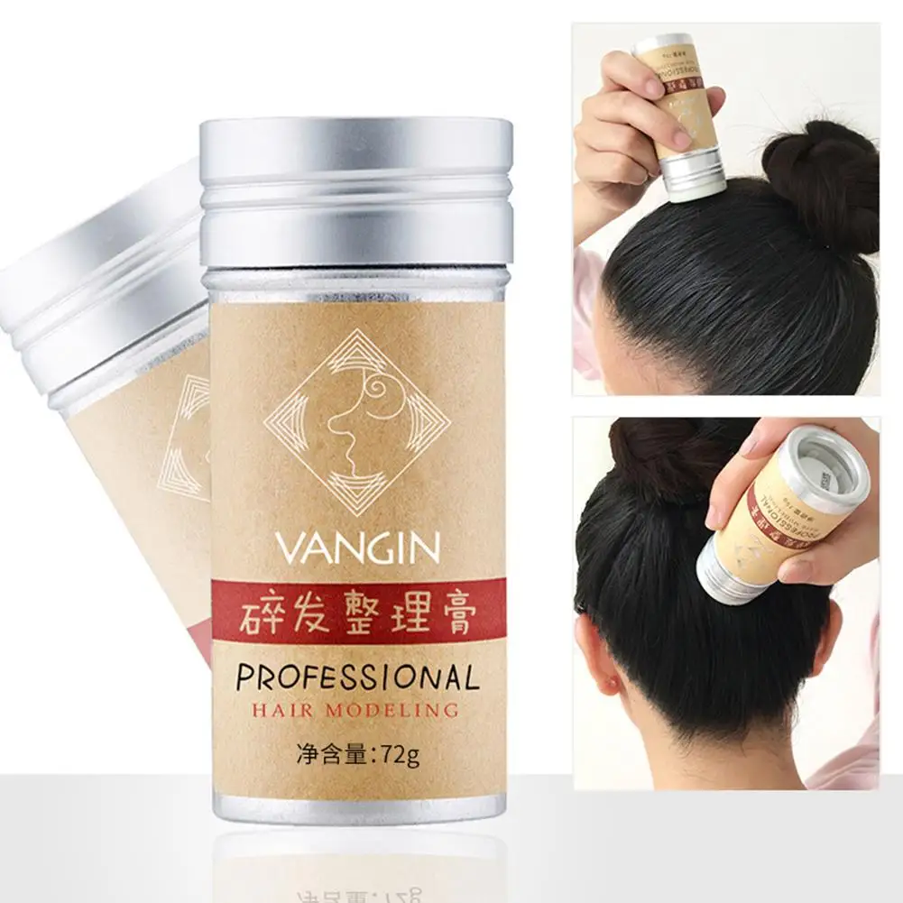 Strong Hold Hair Wax Stick For Hair Women Men Long Lasting Dry Stereotypes Hair Balsam Oil Wax For Hair Styling 