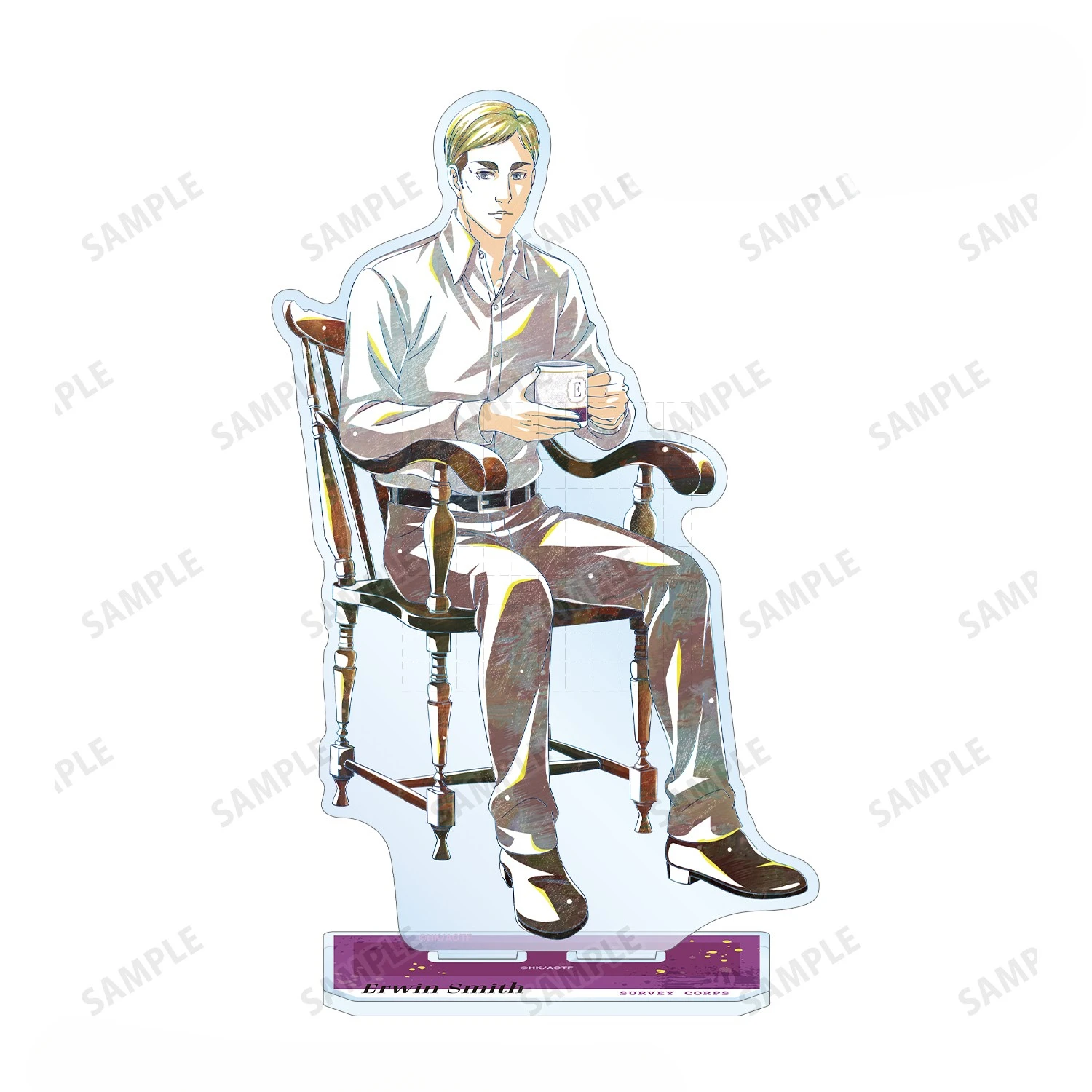 Gra Eren Yeager Levi Ackerman Jean Kirstein Erwin Smith Akrylowy Stojak Lalka Figurka Anime Model Płytka Cosplay Zabawka na Prezent
