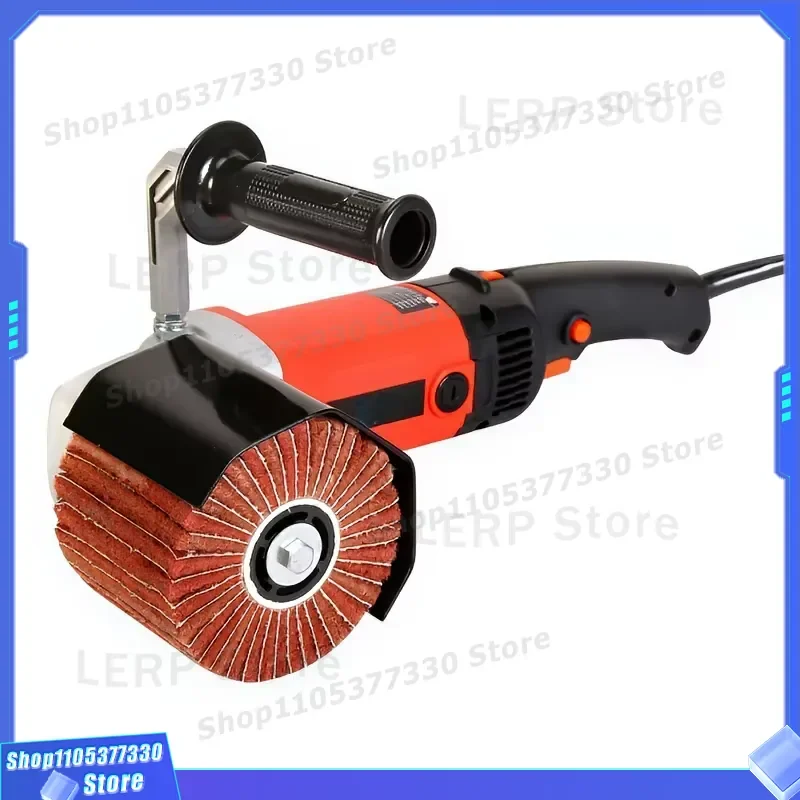 Electric Drawing Wheel Polisher for Metal Surface Treatment Tool Portable Handheld Grinder Machine for Stainless Steel