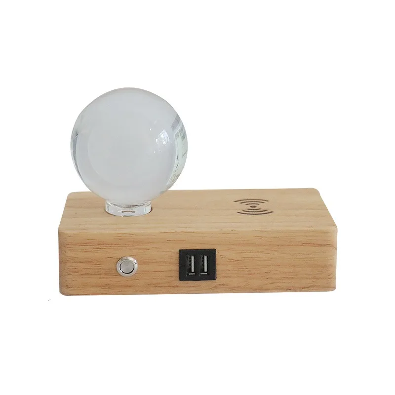 Star Moon Solid Wood Crystal Atmosphere Night Light Bluetooth Music Light Decorative Ornament