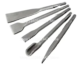 Chisel Set SDS Plus Square Shank Electric Hammer Drill Bit Point Groove Gouge Flat Masonry Tools for Concrete Brick Wall Rock
