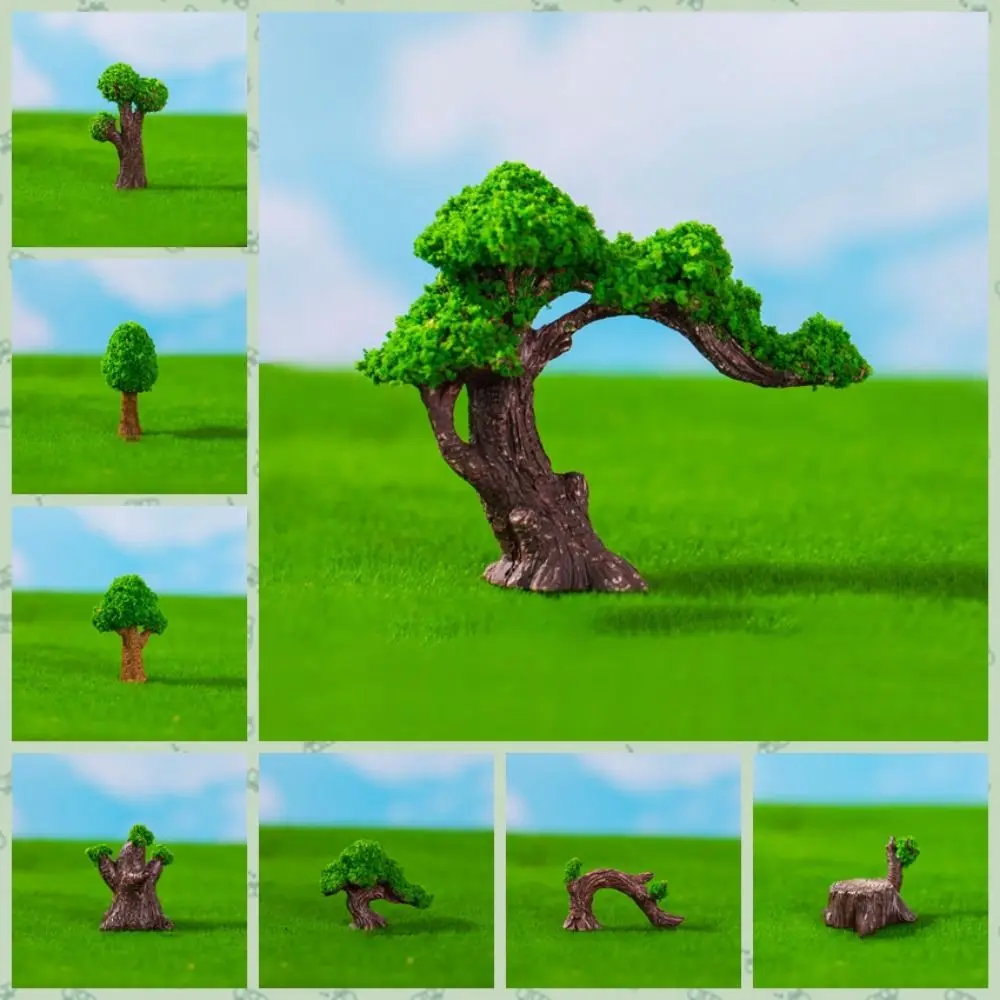 Decorative Artificial Mini Pine Tree Multiple Style Simulation Micro-landscape Ornaments Resin Lifelike