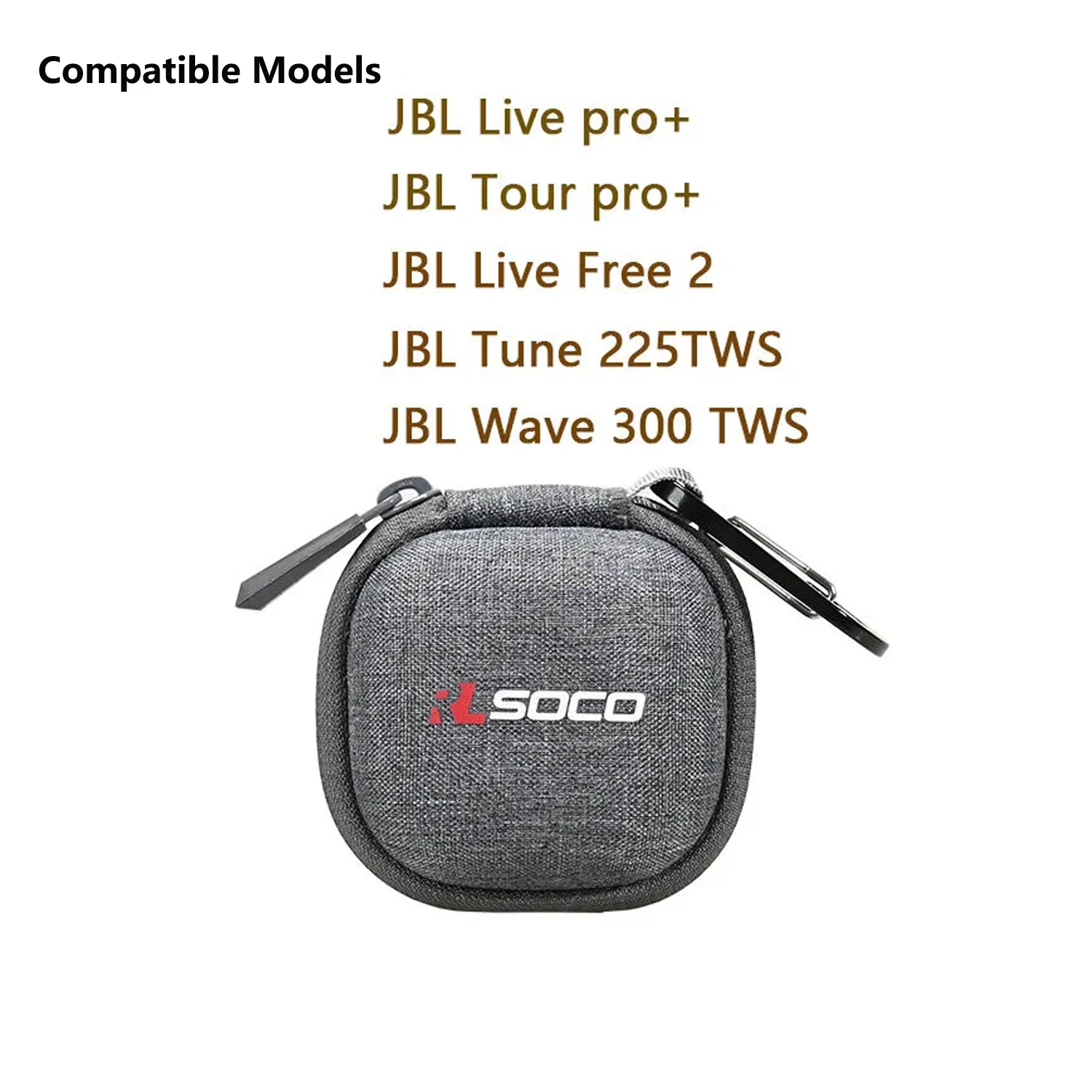 حافظة واقية لـ JBL Live Pro TWS 2/Vibe Flex/Wave Flex/JBL Live Free 2 True Adaptive Noise Canceling Beamforming Mics