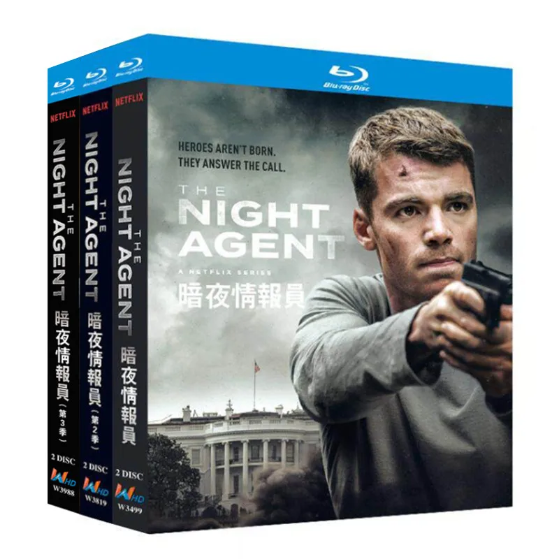 

Blu-ray Ultra HD TV Series The Night Agent Seasons 1–3 Box Set with English and Traditional Chinese Subtitles