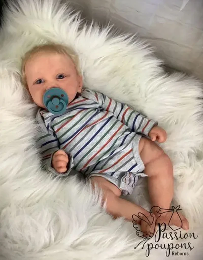 21inch Piper Reborn Doll Kit Unpainted DIY Doll Parts Soft Touch With Name On Neck