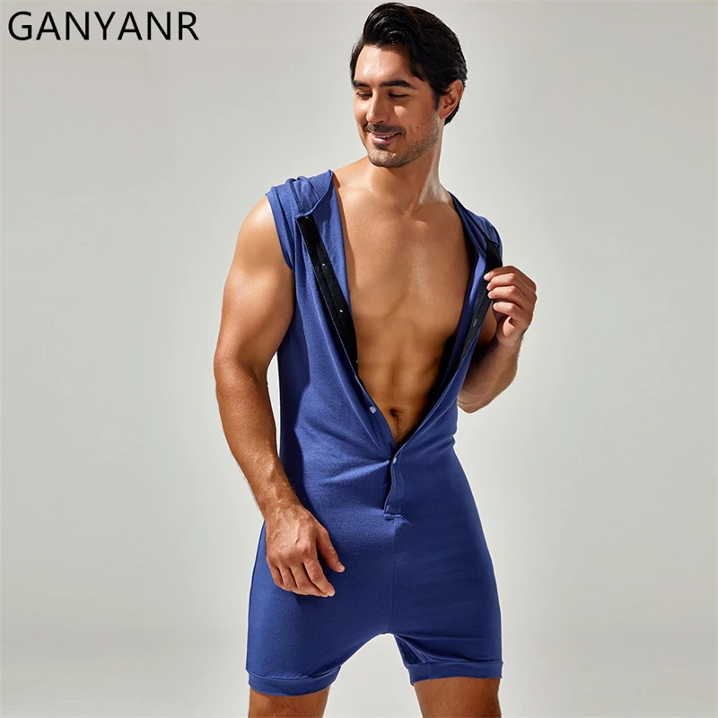 GANYANR Power Lifting Singlet Man Wrestling Sports Set Tracksuit Sweatsuit Boxing Fitness Suit Training Sportswear Outfits Gym