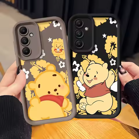 Disney Winnie The Pooh Fashion Soft TPU Phone Case for Samsung Galaxy A55 A35 A52 A36 A24 A33 A54 A73 A56 A21s A25 A26 A32 A22