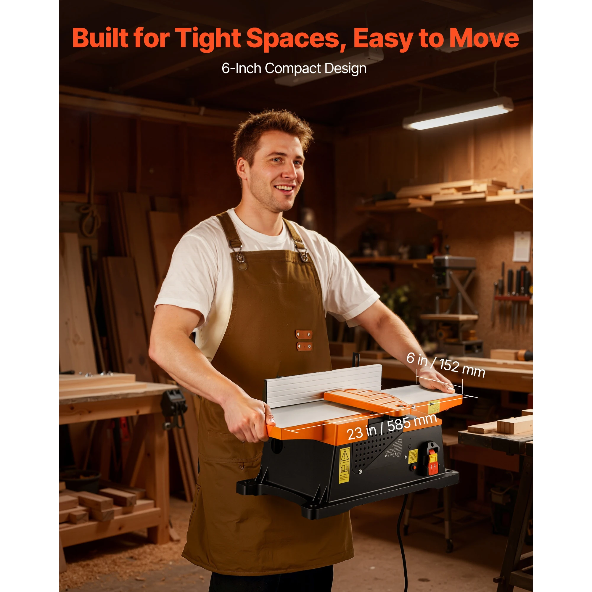 SucceBuy 6インチ 2HP 12000 RPM ベン - Woodworking Jointer のレビューと価格