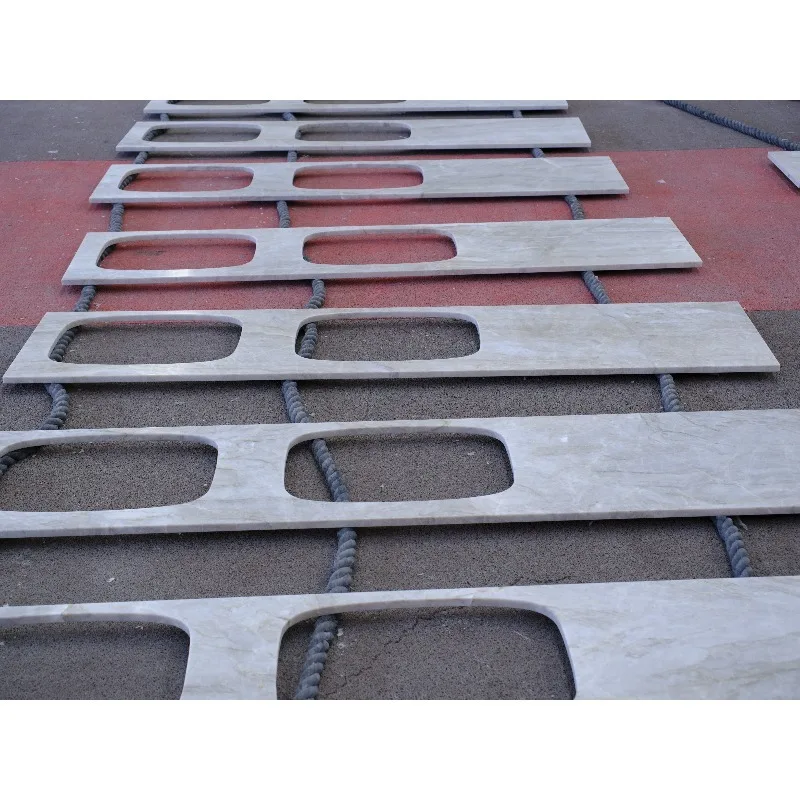 Creamy Gray Taj Mahal Quartzite Marble Kitchen Countertop Customizable for Hotel Villa Interior Decoration