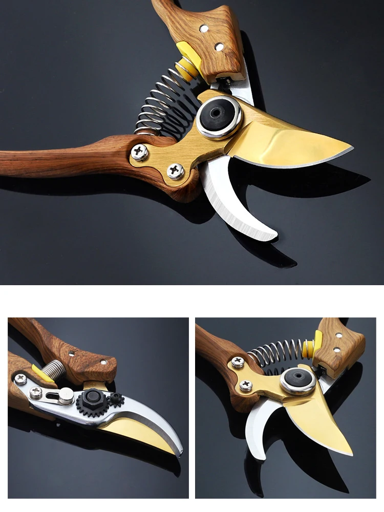 Garden Pruning Shears Plant Trim Horticulture Hand Pruner Shrub Garden Scissor Orchard Branch Shear Professional Pruning Tool