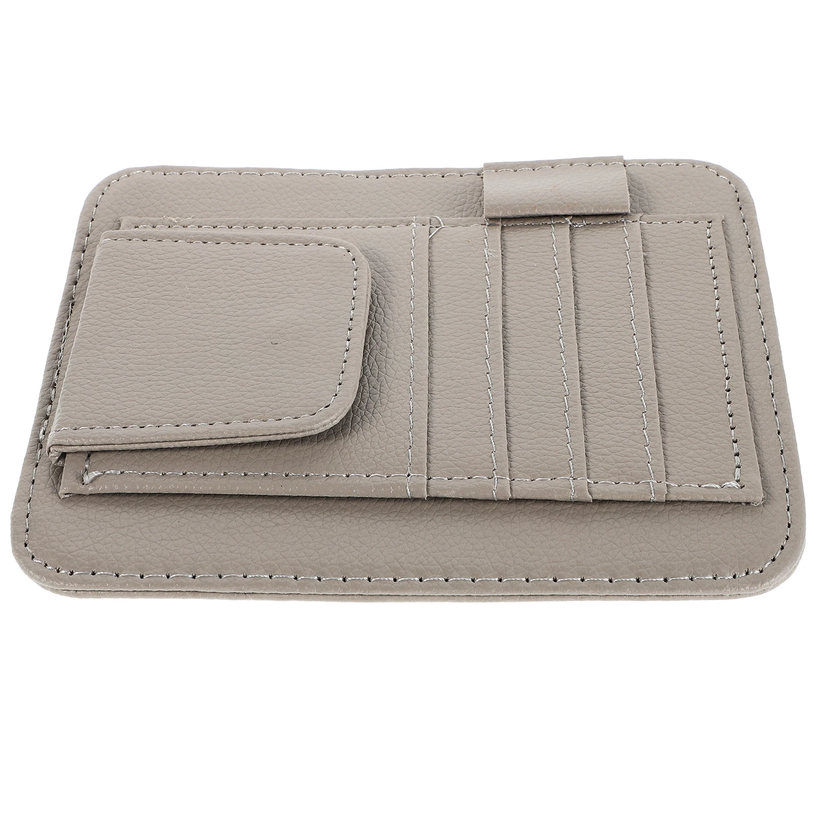 

Ticket Holder Car Document Organizer Sunglasses Clip Pu Card Slot Auto Sun Visor Storage Solution Glasses Case HOLDER