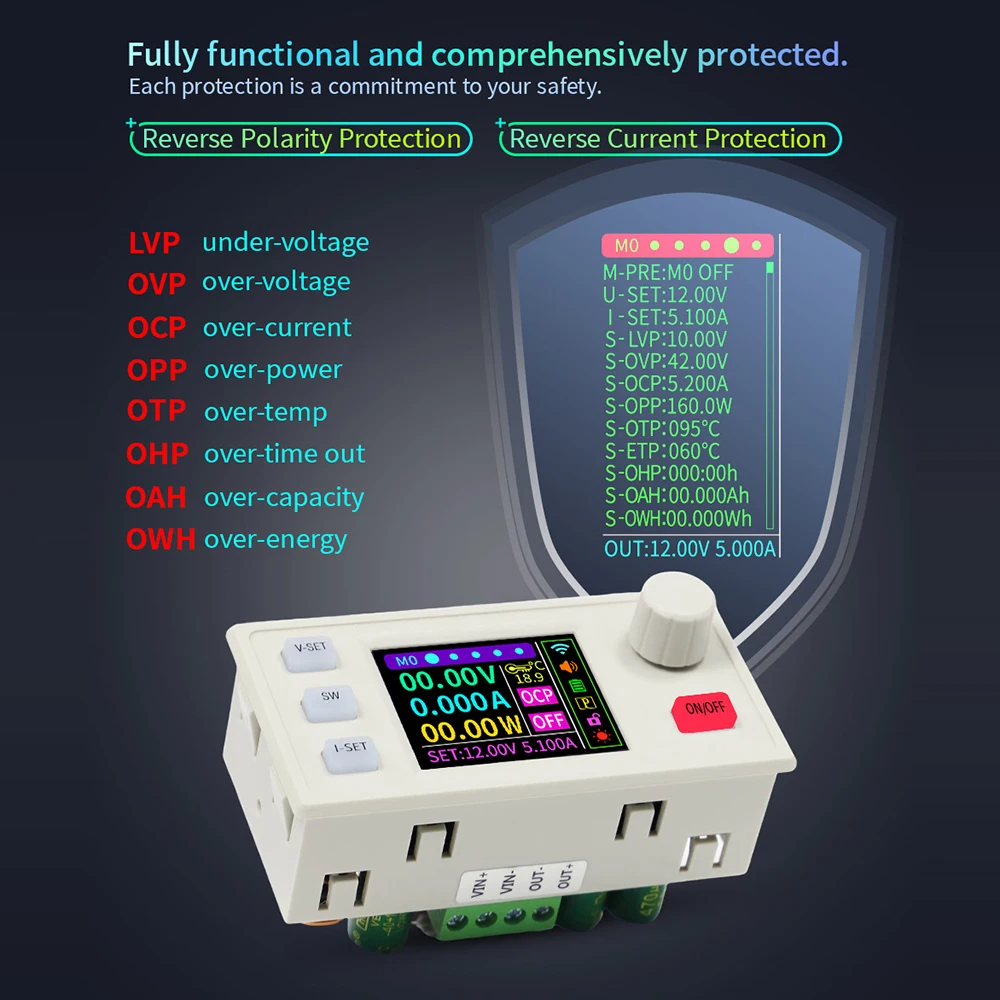 CNC Lifting Voltage Module Constant Voltage and Constant Current Solar Charging Module Buck Module