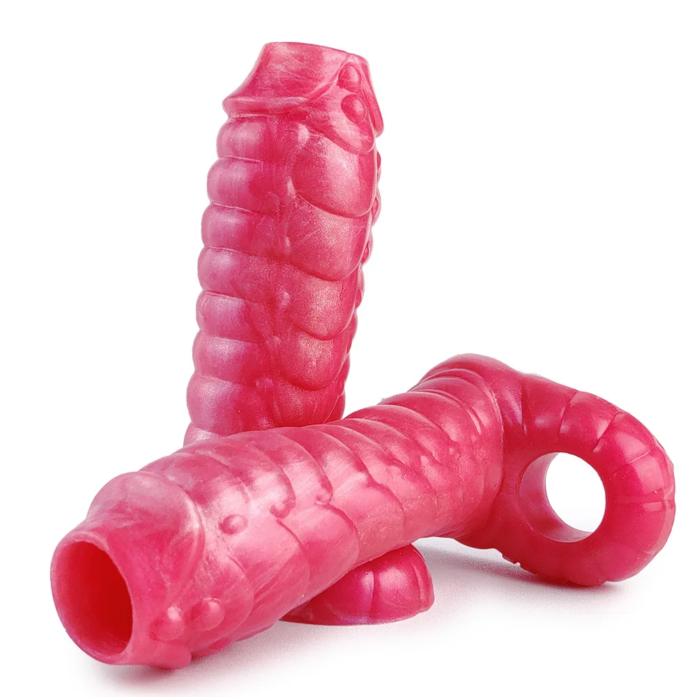 YOCY Silicone Penis Sleeve For Man Enlargement Hollow Fantasy Animal Dildo Sheath Sex Toy Cock Cover Adult 18+ Sex Shop