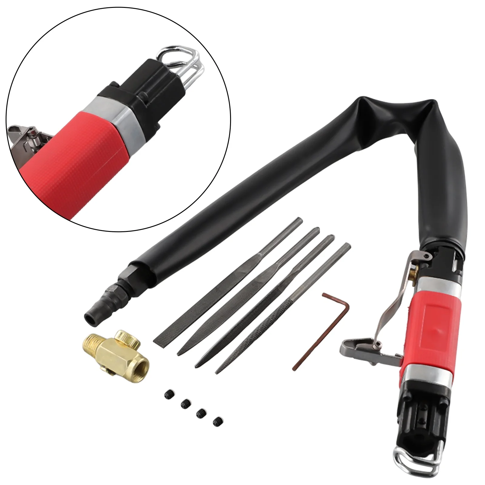 

Полировка для гравировки, регулирующий клапан, пневматический напильник для резки, удаления ржавчины, противоскользящий черный, красный, резиновый, серебристый