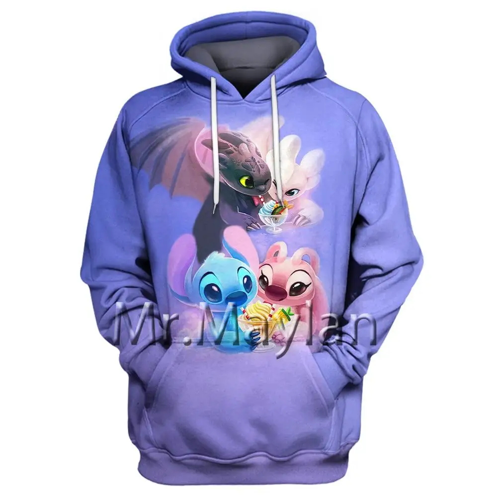 2024 neue Stich Anime Mode Männer Frühling 3d gedruckt Kinder Hoodie Frauen Tops Street Style lässig Hoodie y2k