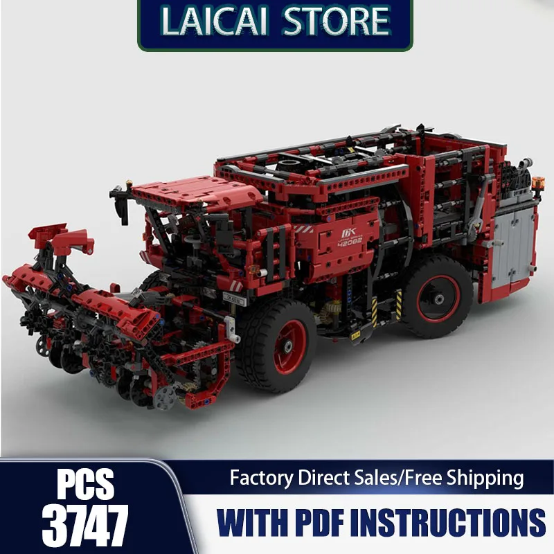 

Modular City Building Moc Building Bricks Sugar beet harvester Model Technology Modular Blocks Gifts Christmas Toy Sets Assembly