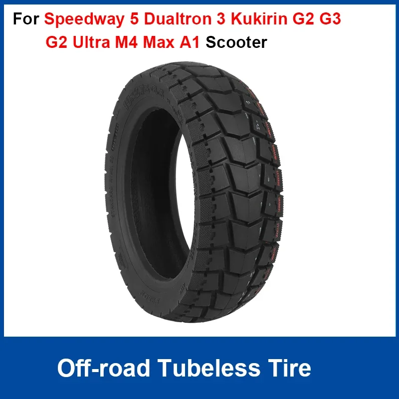 

Бескамерная шина Ulip 10x2,75-6,5 для скутера Speedway 5 Dualtron 3 Kukirin G2 G3 G2 Ultra M4 Max A1, 10-дюймовая внедорожная шина