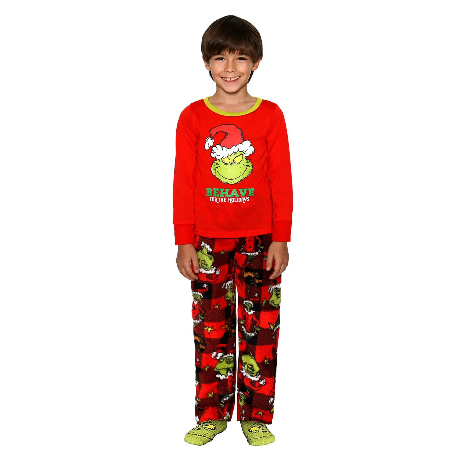 Christmas Family Matching Pajamas Set Mother Father Child Baby Cartoon Print Pajamas Home Clothes Set Family Look Pyjamas