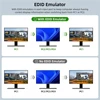 Navceker-キーボードとマウスを共有するデュアルモニター,8k kfmスイッチ,hdmi,usb 3.0, 4ポート,8k,120hz,2モニター,edidエミュレーター 3