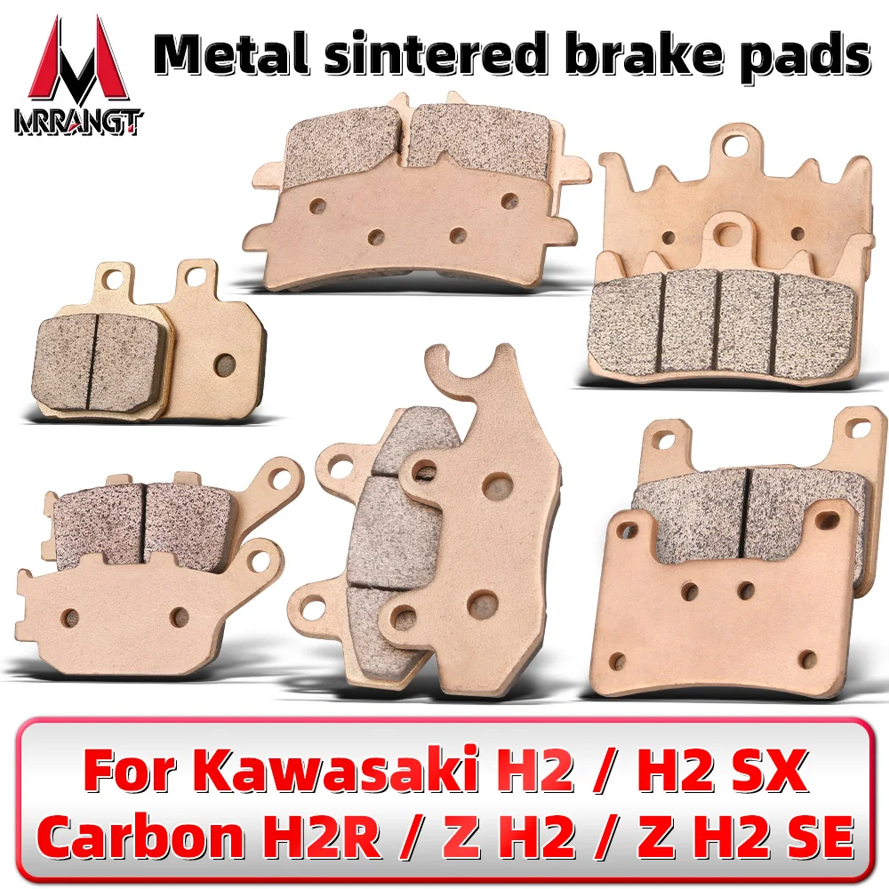 

MRRANGT Motorcycle Sintered Metal Brake Pads Set Fits For Kawasaki H2 H2SX 2019-2021 For Carbon H2R / Z H2 Z H2 SE