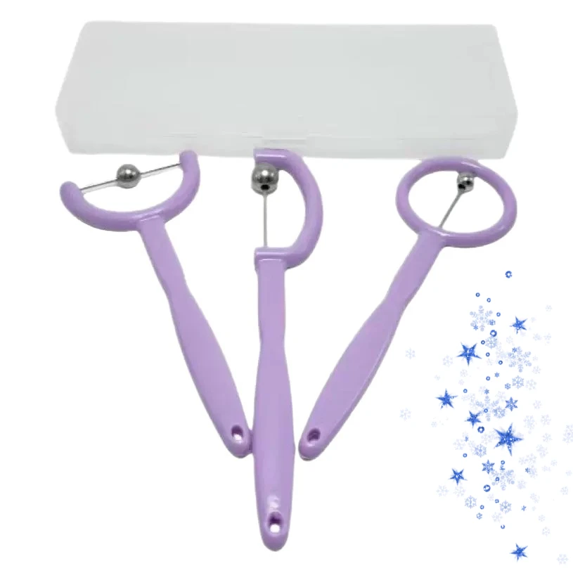 3Pcs ABS Oral Muscle Tongue Training Tools Set, Tongue Exercise Kit for Oral Muscle Workout and Pronunciation Practice