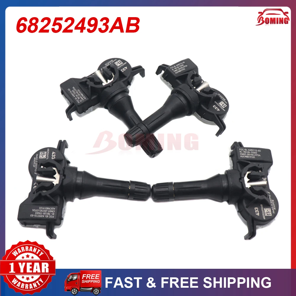 

Автомобильный датчик давления в шинах TPMS 68252493AB для Jeep Grand Cherokee Renegade Dodge Durango Dart Chrysler 200 433 МГц 68105280AC