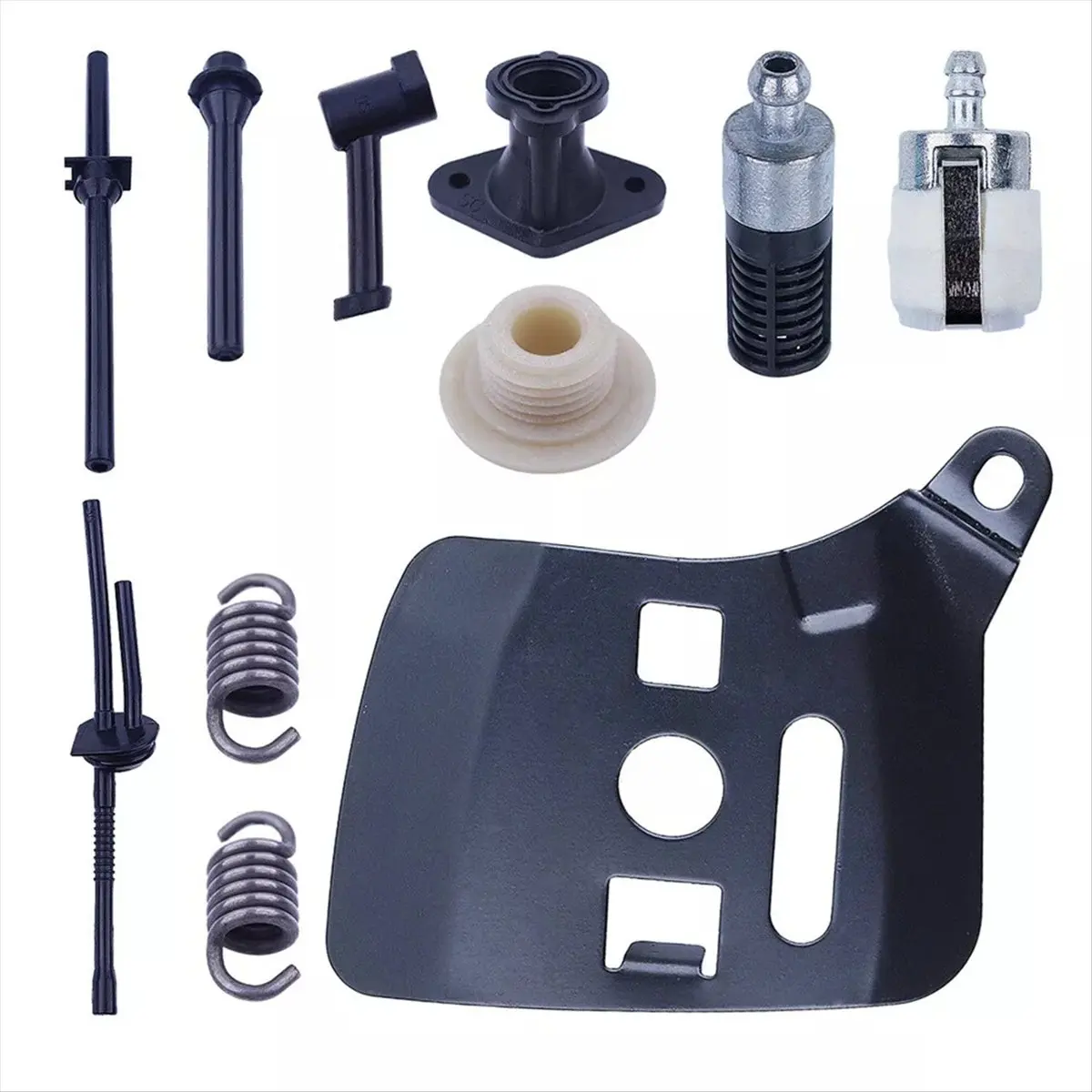 Top Sale Chainsaw Parts Chainsaw Kit Spare Parts Worm Gear 2-Stroke Bar Plate for 2500 25cc Oil Hose