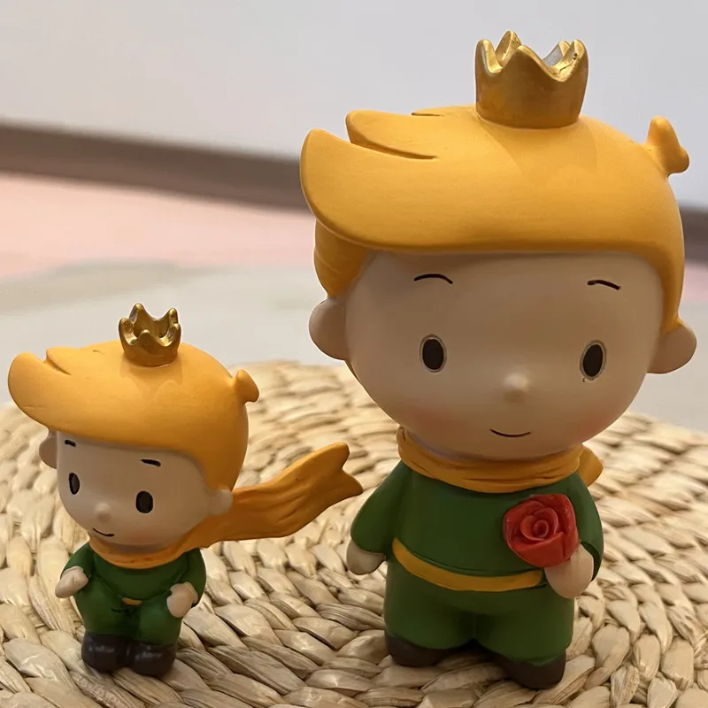 Mini Resin Little Prince Figurines Fairy Cartoon Model Rose Action Fox Figures Miniatures Desktop Ornament Home Decoration