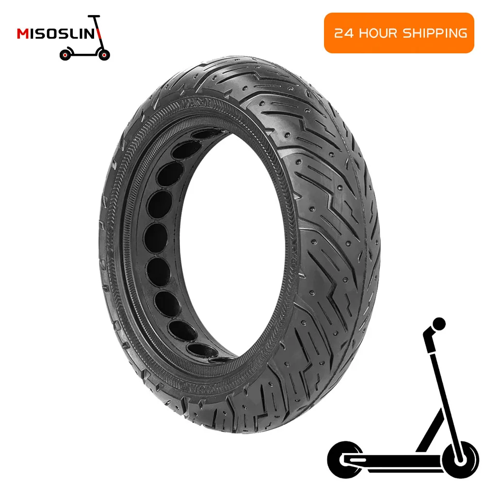 10Inch Durable Non-Pneumatic Tubeless Tire For Segway Ninebot Max G30 Electric Scooter 10x2.50 Honeycomb Rubber Solid Tyre Parts