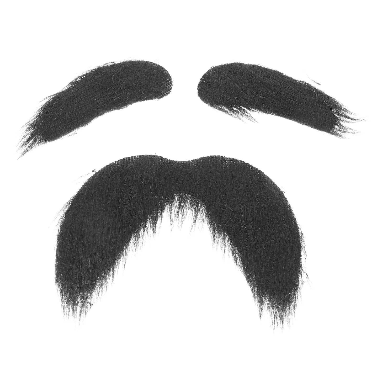 

3 Pcs Fake Mustache And Eyebrows Set For Halloween Party Self Adhesive Costume Beard And Eyebrows Funny Cosplay Accessories