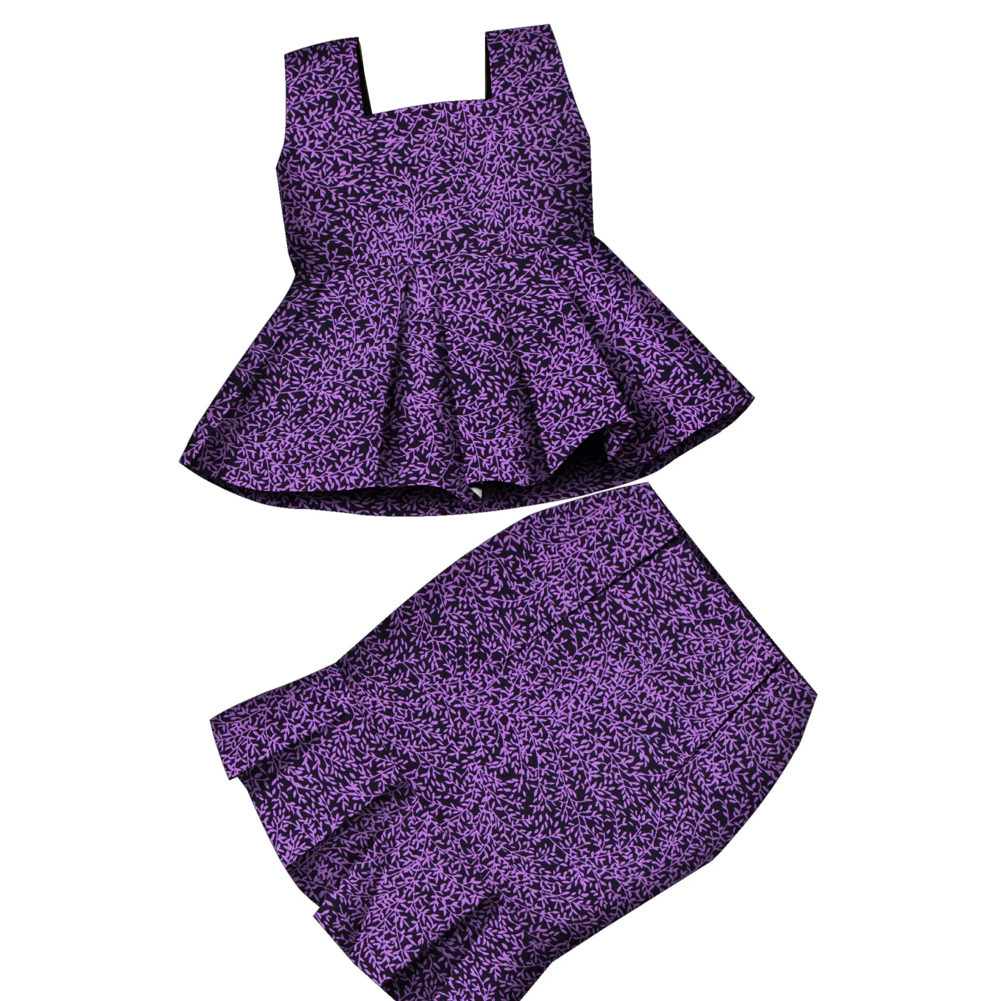 

African Dress Set for Kids Girls Traditional Clothes Africa Print Bazin Riche Skirt Suit for Special Occasions WYT815