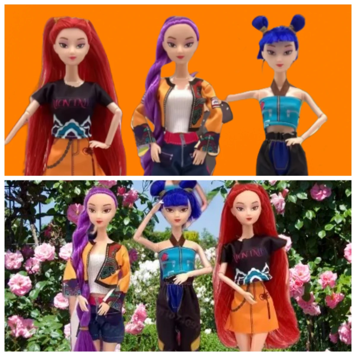 

30cm New Demon Hunters Anime Figure Rumi Mira Zoey Sussy Figurine Bjd Ornament Collection Home Desk Decor Fans Girls Xmas Gifts