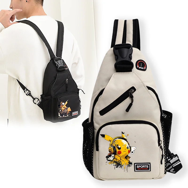 Нагрудная-сумка-с-изображением-покемонов-водонепроницаемый-двойной-рюкзак-большой-емкости-для-мальчиков-многофункциональная-сумка-через-плечо-из-ткани-Оксфорд-с-героями-мультфильмов-аниме