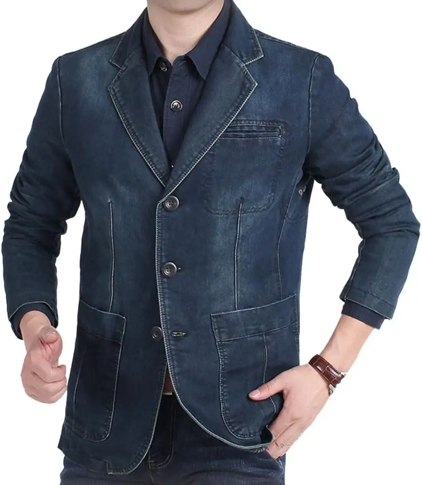 Cloudstyle Mens Casual 2 Buttons Slim Fit Lightweight Formal Business Sport Coat