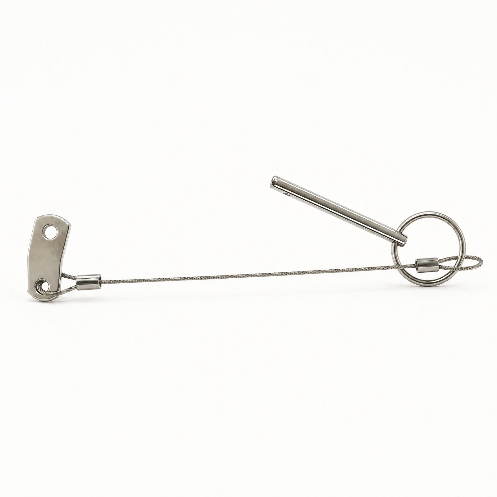 316 Stainless Steel Retaining Pin Long-Lasting Tethered Retaining Pin with Pull Loop Outdoor Replacement for Boats, Yachts
