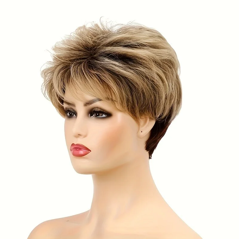 Blonde Pixie Cut Synthetic Hair for Cosplay and Daily Wear Short Style Wig