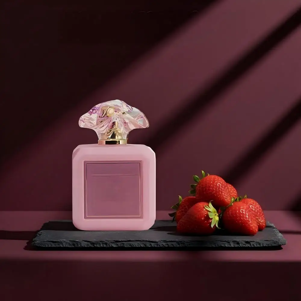 Pink Blush Eau de Parfum 3.4 Onzas/100ml – Frambuesa, Nectarina, Manzana, Malvavisco, Fresa, Coco, Vainilla, Crema Batida, Azúcar, Perfume Árabe Duradero, Dulce, Floral, Frutal y Gourmand para Mujer