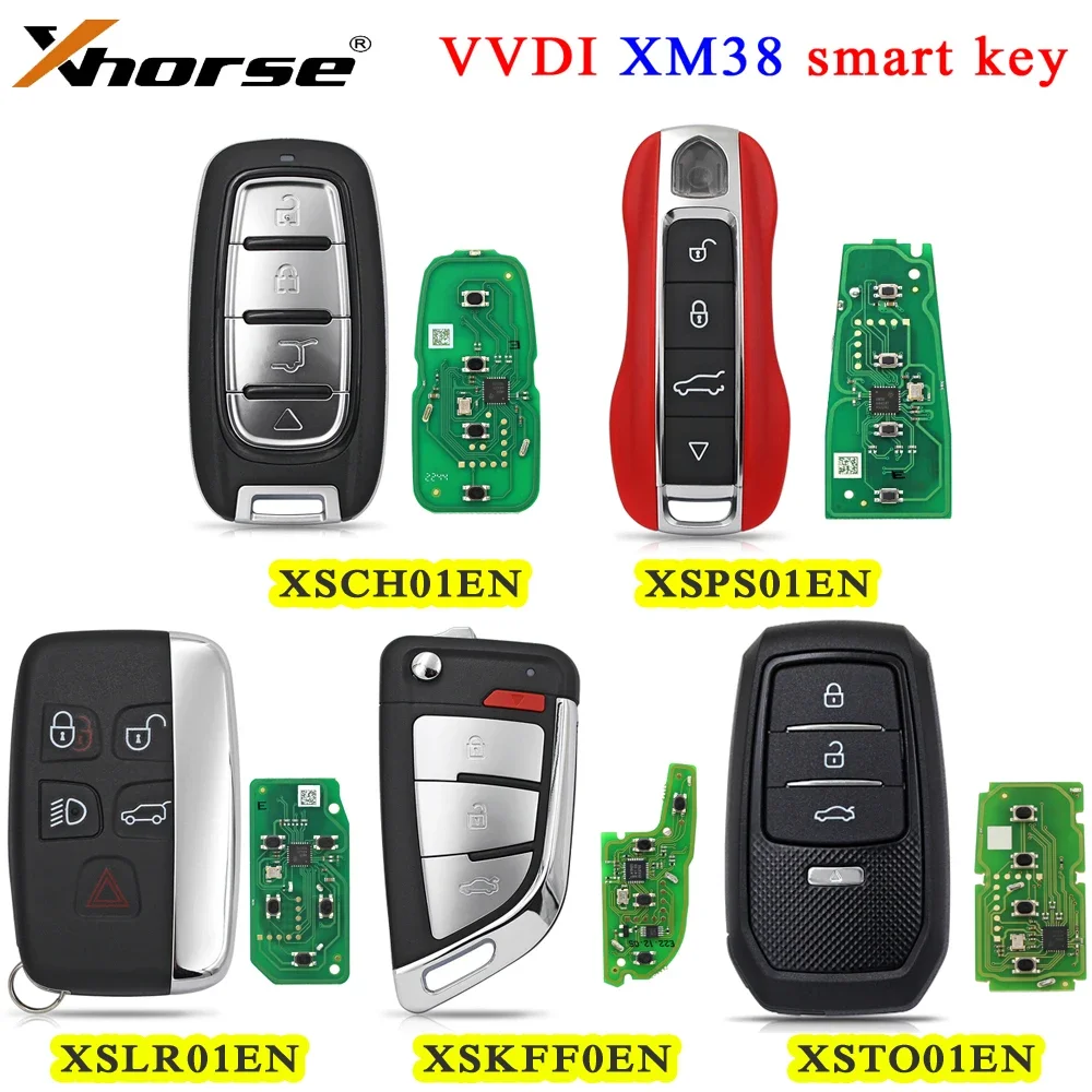 

Xhorse VVDI XM38 Universal Smart Key XSCH01EN XSLR01EN XSPS01EN XSKFF0EN XSTO01EN Newly Add 8A / 4D Type