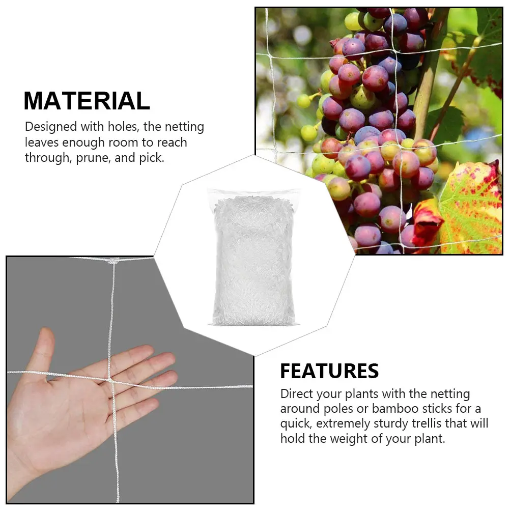 

Сетка для восхождения садовых растений, сверхмощная прочная решетчатая сетка для помидоров, гороха, огурцов, фасолей, опора для растений, сетка для виноградной лозы