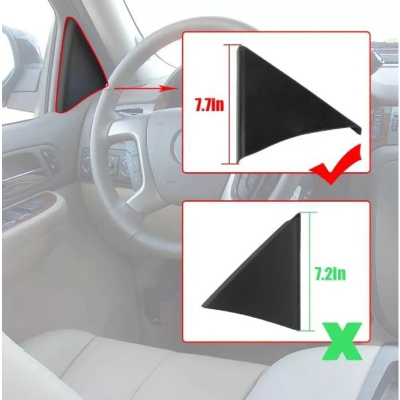 25857289 25857294 Front Left Front Right Door Upper Trim Panel For SILVERADO For Yukon 07-13 For SUBURBAN 07-14 Car Accessories