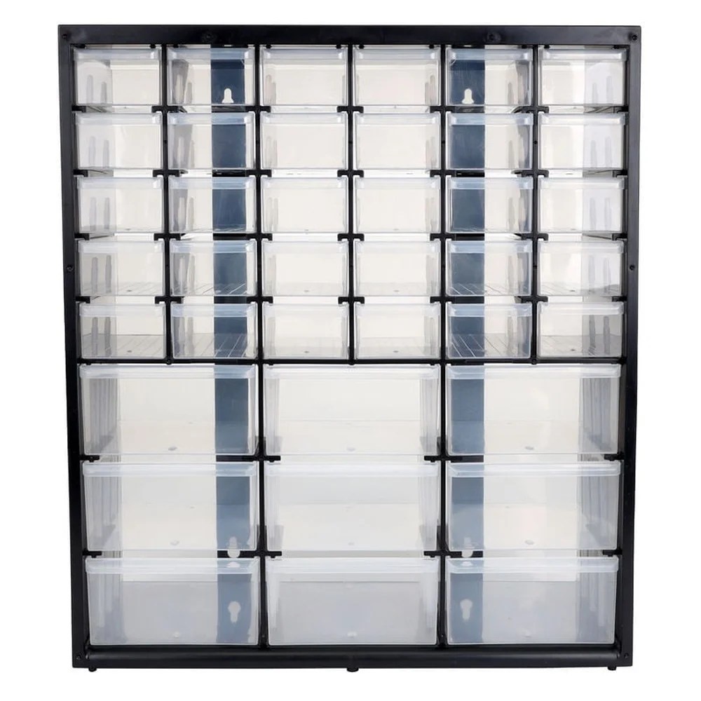 39 ลิ้นชักตู้ CRAFT Organizer STACKABLE ติดผนังพลาสติกใสอุปกรณ์งานอดิเรก Desktop Storage