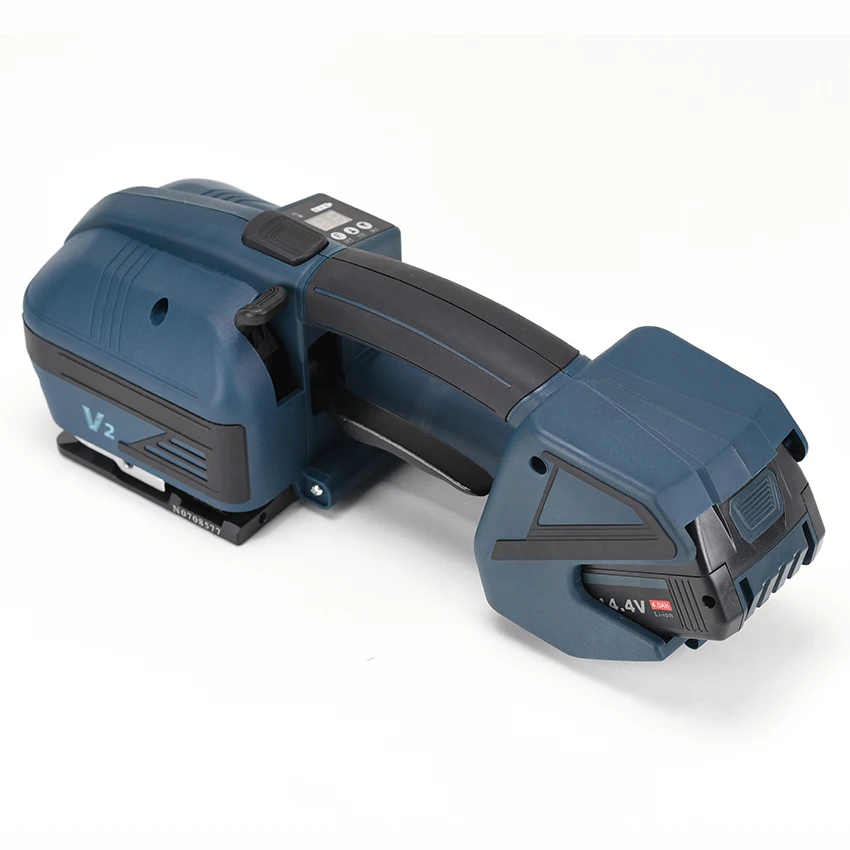 Máquina de Cintar Elétrica v2 Portátil Automática Ferramenta de Empacotamento Enfardadeira de Fusão a Quente Display Digital Pet pp Strap 1316 mm