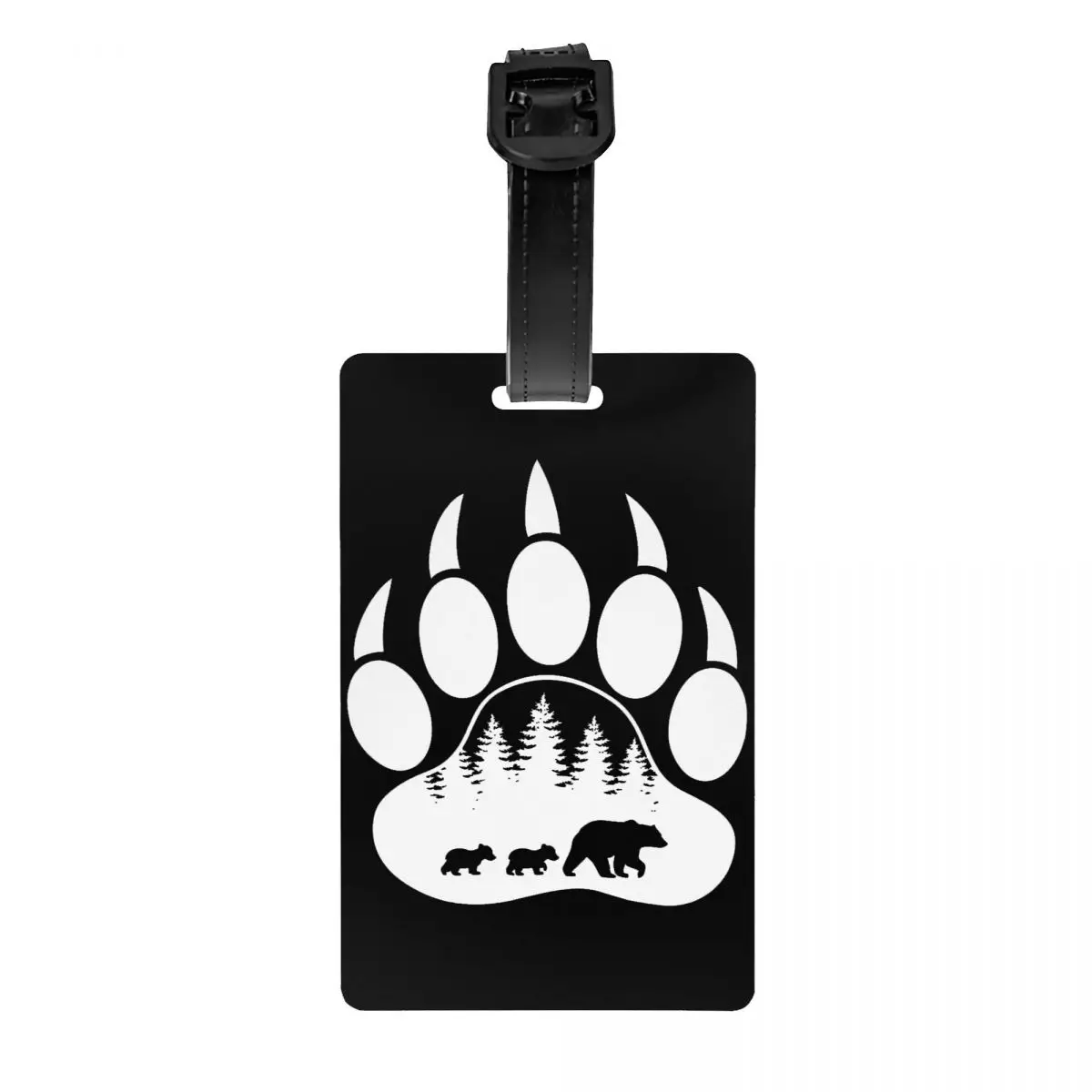 Animal Mama Bear Paw Luggage Tag Travel Bag Suitcase Privacy Cover ID Label