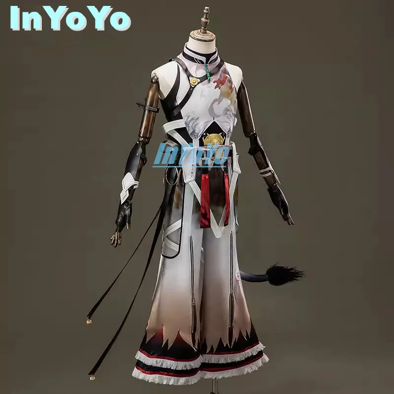 InYoYo Ling Yang Cosplay Costume Wuthering Waves Cos Lion Dance Youth Game Suit Unifrom Men Clothing Halloween Party Outfit XS-