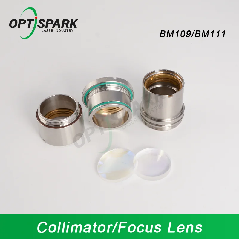 BM109/BM111 Laser Focusing Lens & Collimating Lens With Holder D28/D30 F100/125/150mm For Raytools Fiber Laser Cutting Head