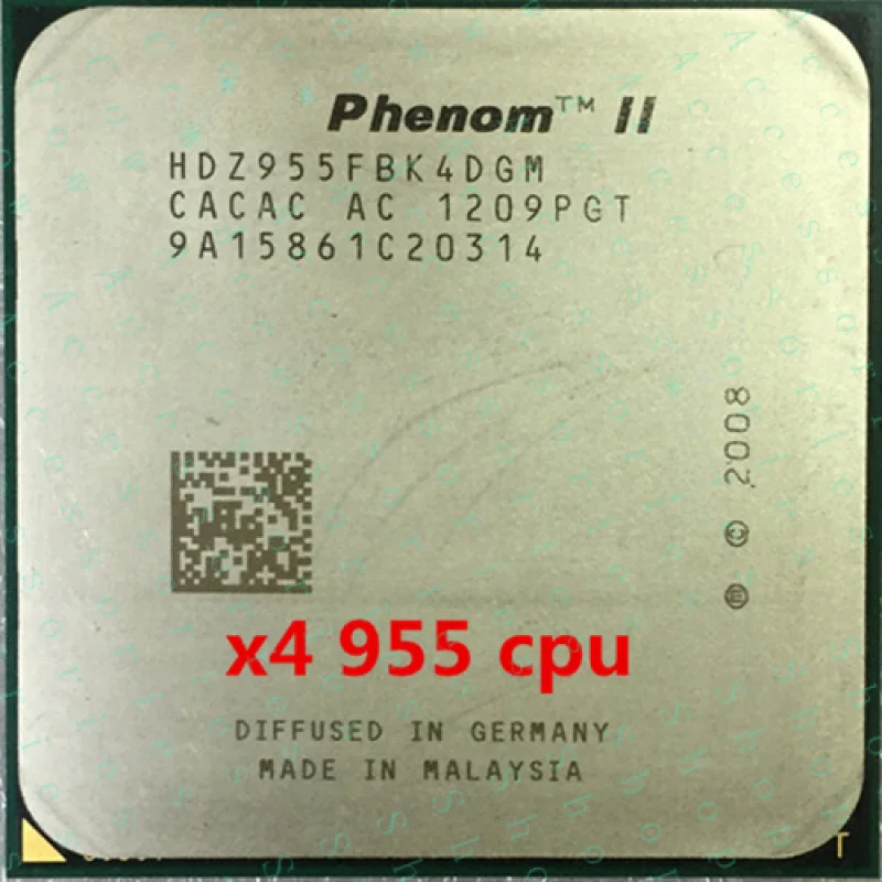 Procesador PP+ para AMD Phenom II X4 955 de 3.2 GHz, Cuatro Núcleos, Socket AM3 HDZ955FBK4DGM