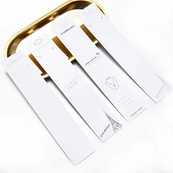 10Pcs 4x19cm Necklace Display Long Card Tower Pattern Display Packing Cards for DIY Jewelry Packaging Kraft Paper Retail Tags
