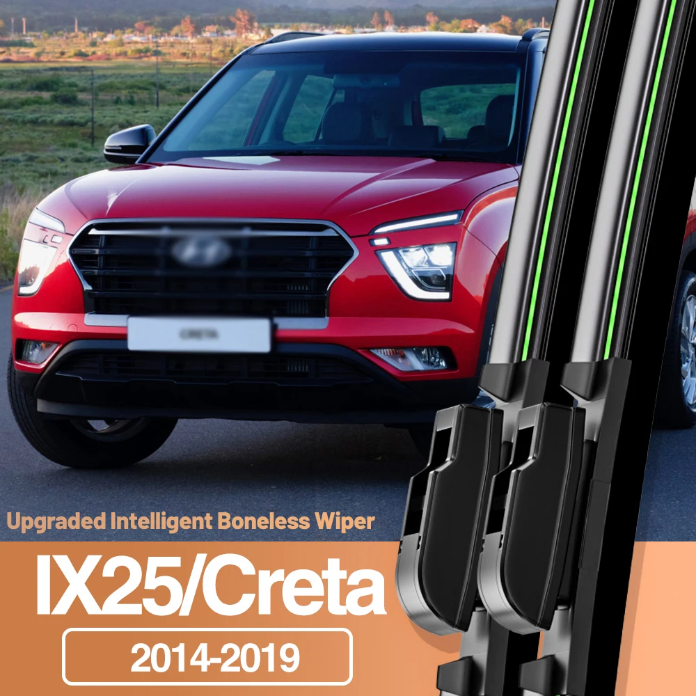 

2pcs For Hyundai IX25 Creta 2014-2019 Front Windshield Wiper Blades Windscreen Window Accessories 2015 2016 2017 2018