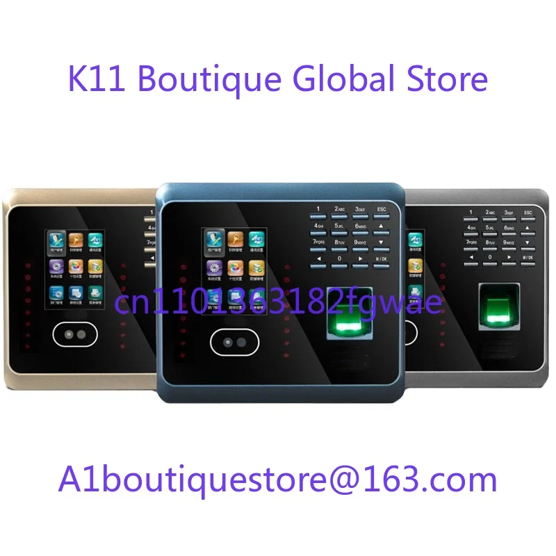UF100 Attendance Machine WIFI Facial Recognition System with Fingerprint Reader TCP/IP Face Attendance End Point